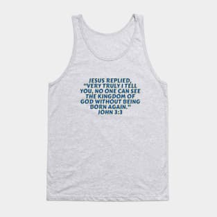 Bible Verse John 3:3 Tank Top